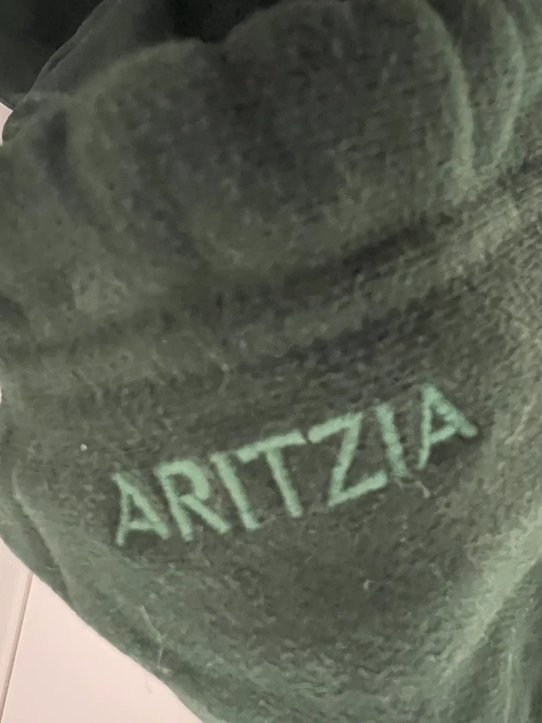 Aritzia Sweatfleece Forest Green Zip-Up Hoodie image indicator(4)