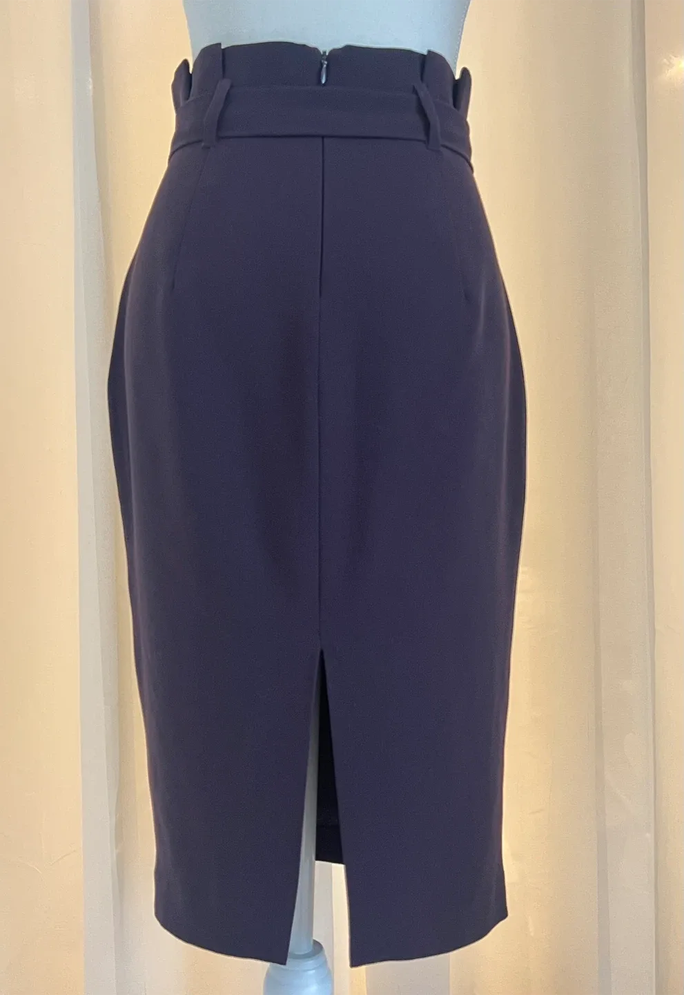 RW&CO. Purple Belted Pencil Skirt - Size 2 image indicator(2)