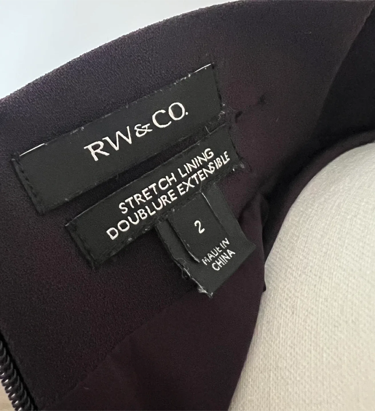 RW&CO. Purple Belted Pencil Skirt - Size 2 image indicator(5)