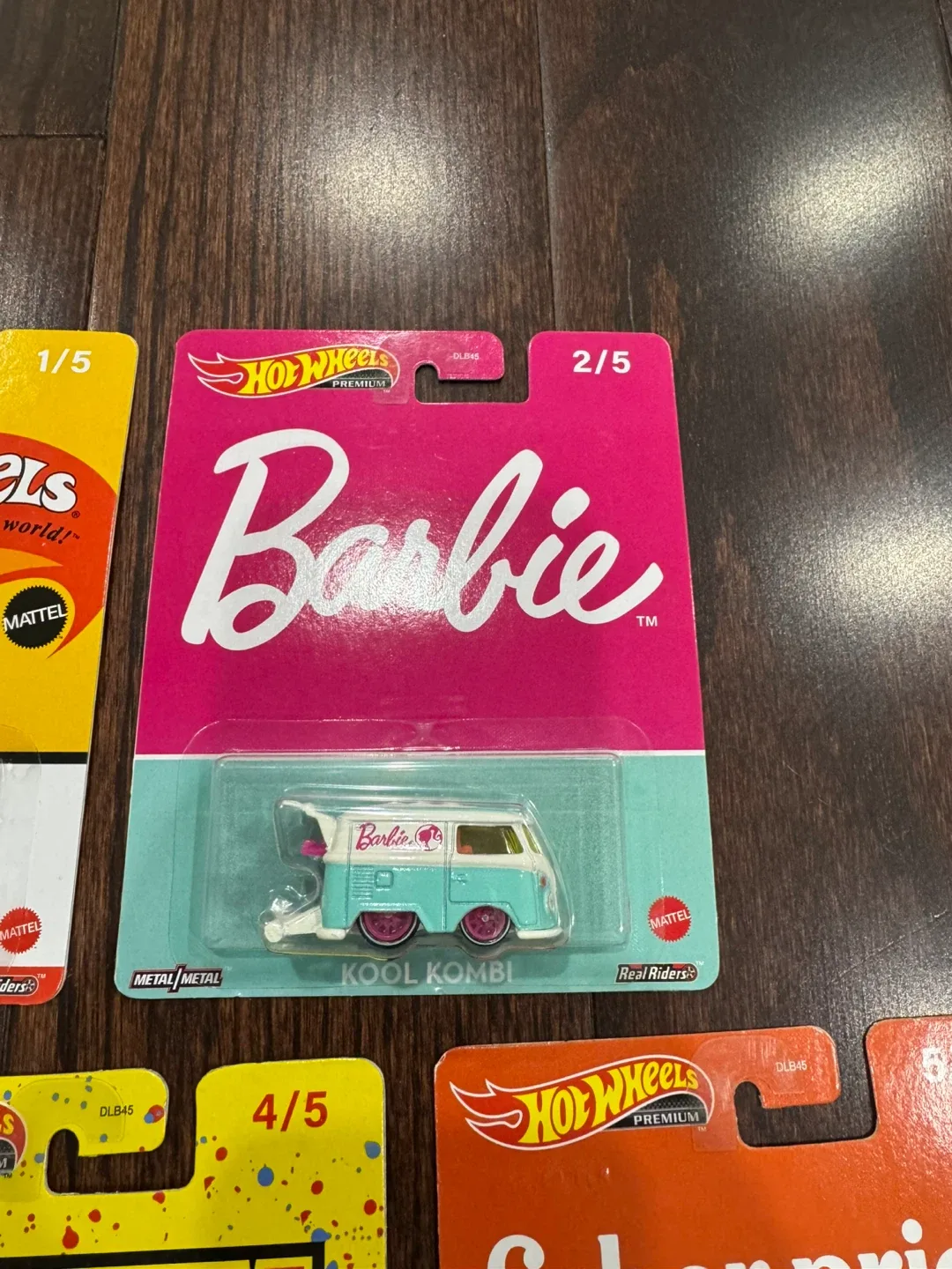 HOT WHEELS PREMIUM FULL SET BARBIE KOOL KOMBI, VW TI PANEL FORD image indicator(4)