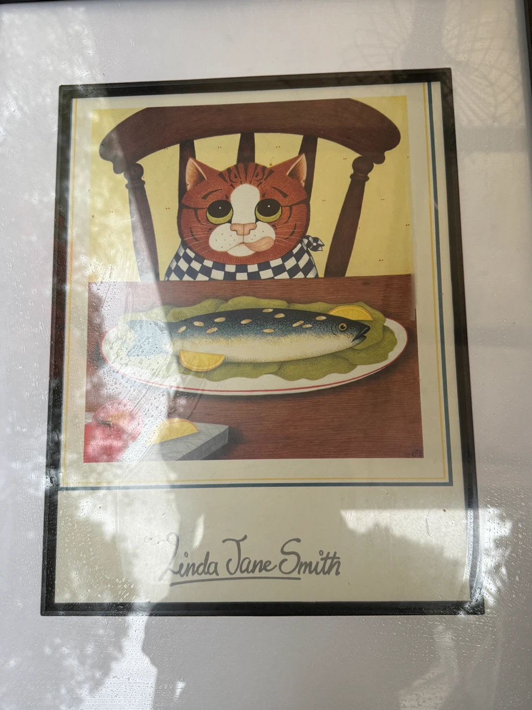 Linda Jane Smith Framed Cat Print