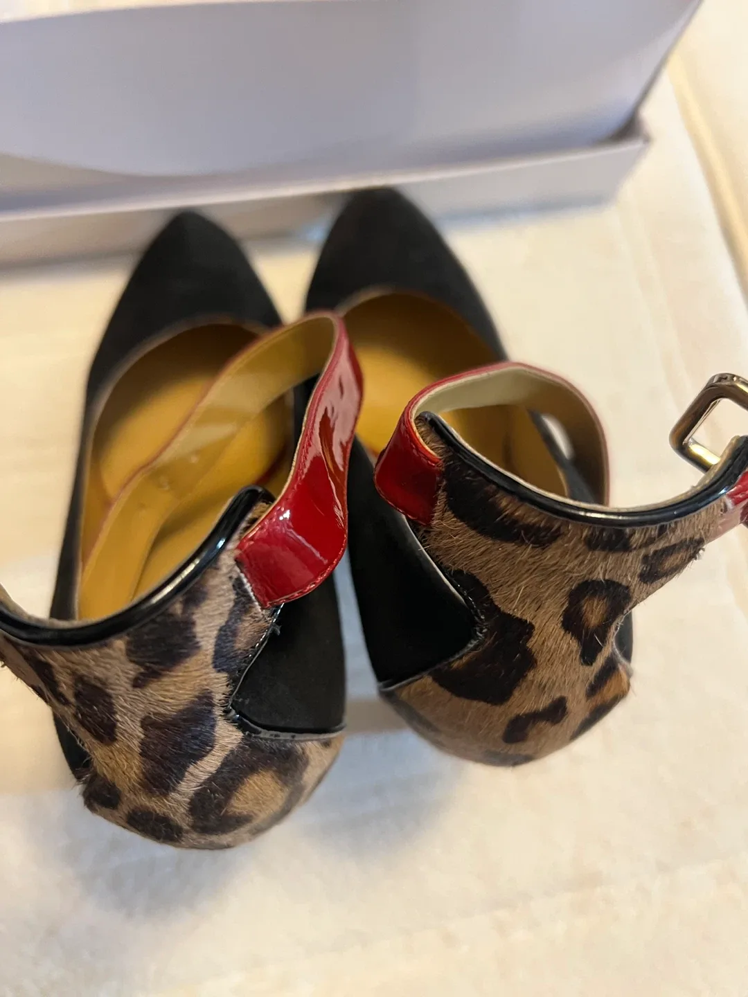 Nine West Black Suede Heels Size 7.5 image indicator(3)