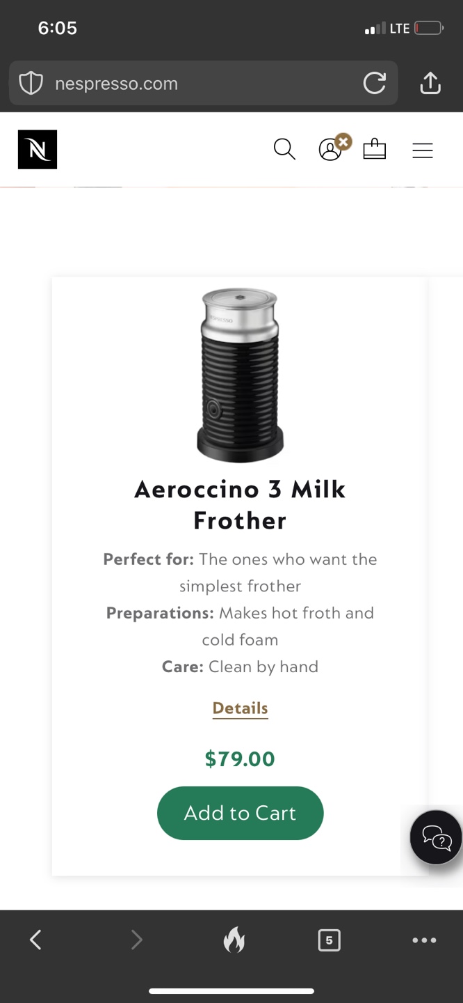 Nespresso milk frother - photo 2