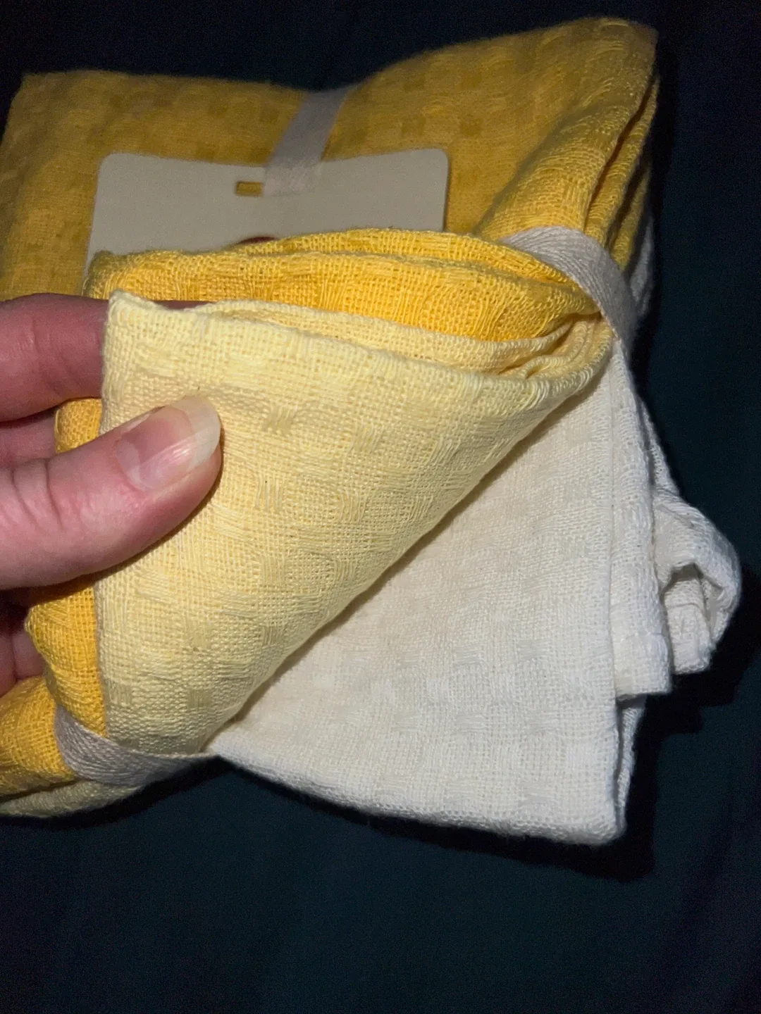 PC Home Waffle Tea Towels - Set of 3 🥕 image indicator(3)