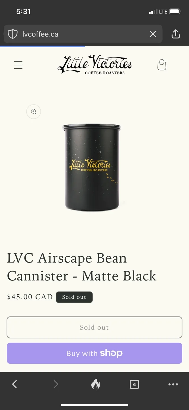 Airscape coffee bean storage canister image indicator(3)