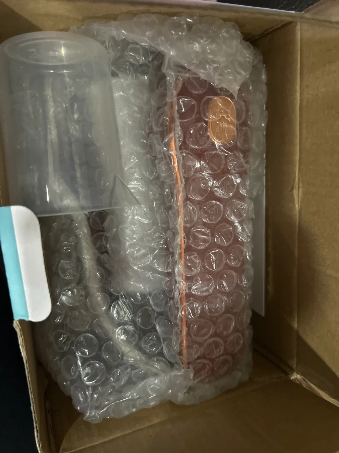 BNIB rose gold New Foldable Handheld Steam Iron image indicator(2)