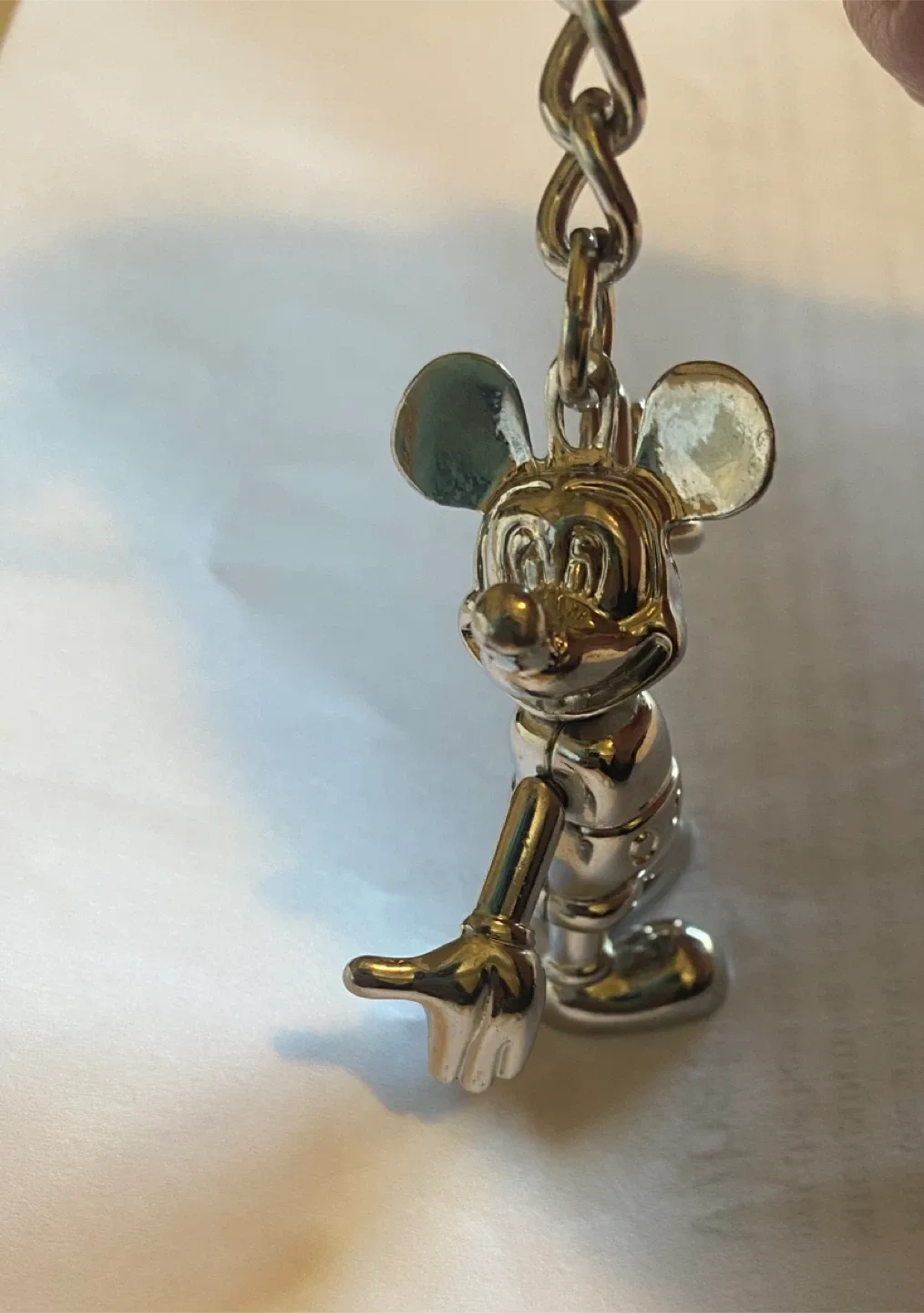 Mickey Mouse Silver Keychain