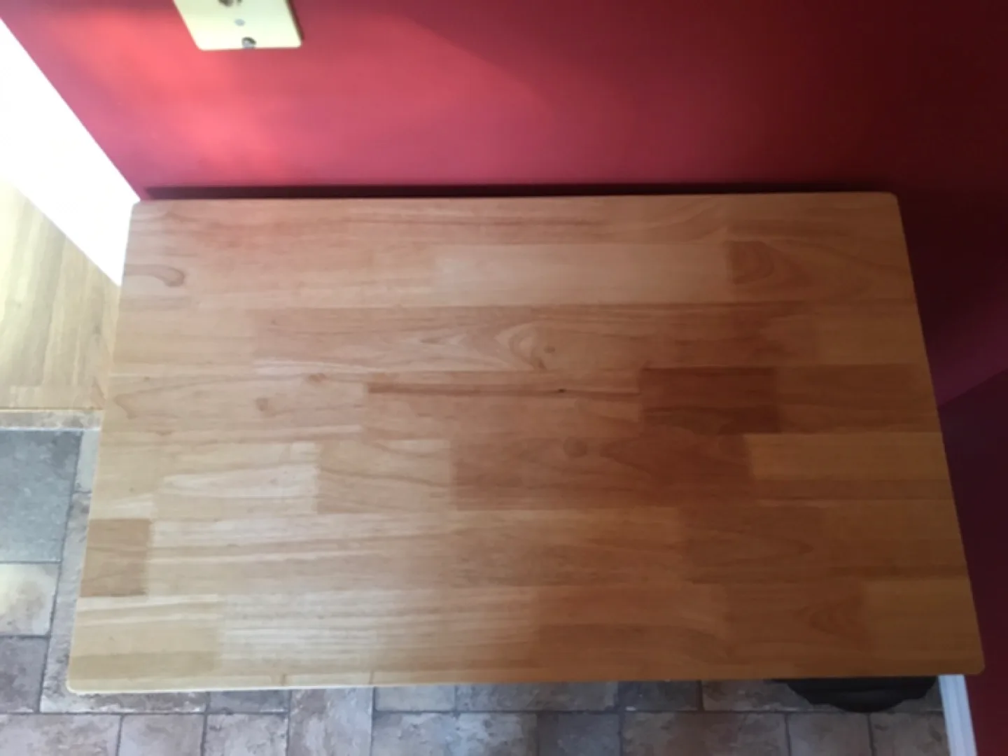 White Kitchen Island Cart with Wood Top image indicator(2)