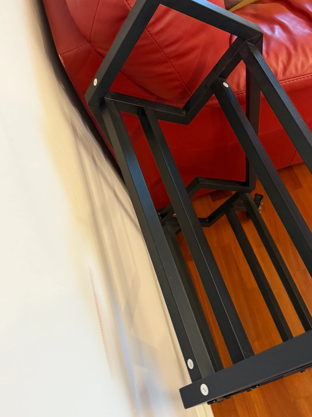 Black Bookshelf Book Rack with Wheels - photo 5