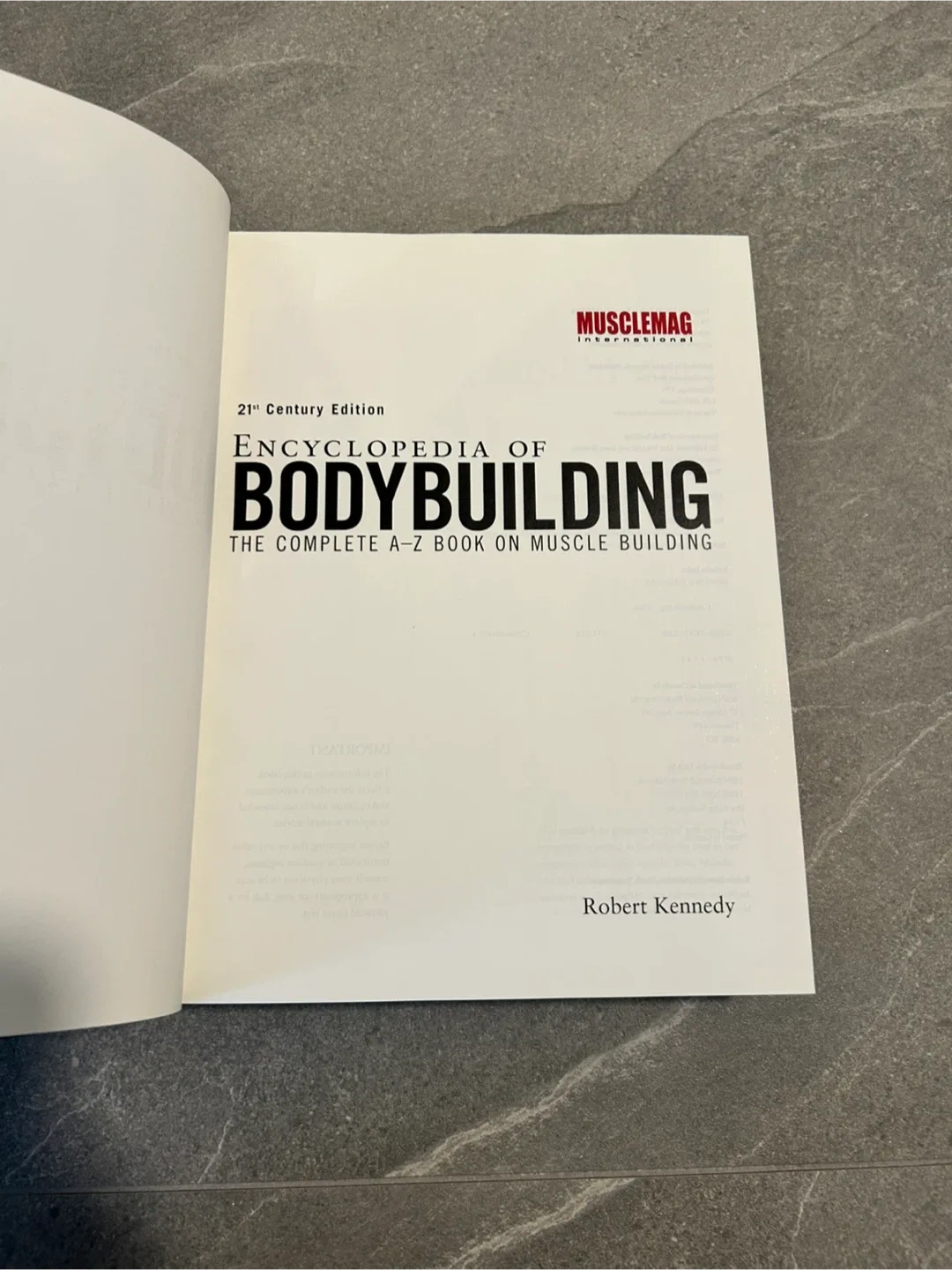 Encyclopedia of Bodybuilding by Robert Kennedy