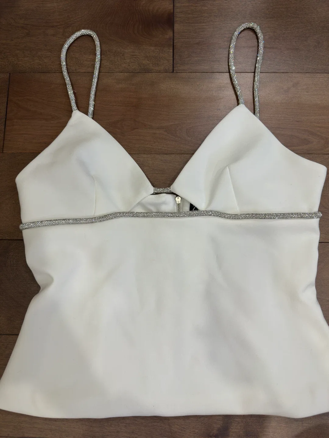New Zara Top Rhinestone Straps thumbnail