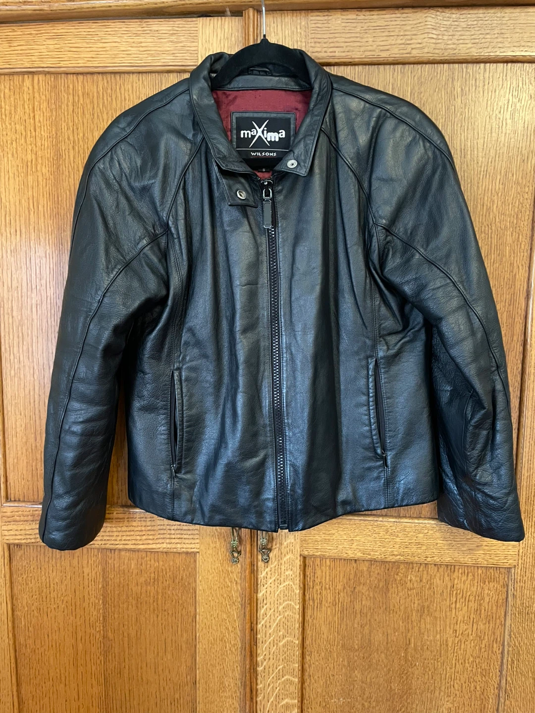 Women’s black genuine leather jacket. Small - photo 2