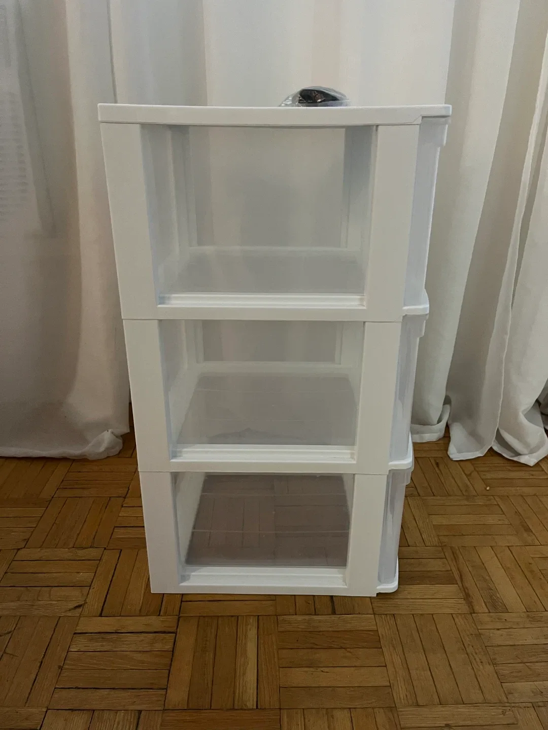 White 3-Drawer Plastic Storage Unit - Proudly Made in Canada image indicator(4)