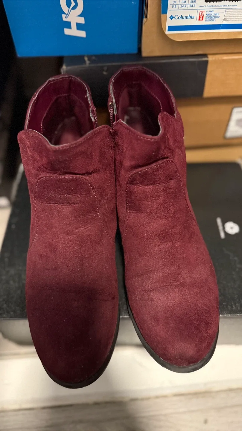 Maroon Ankle Boots - Size 8 image indicator(2)