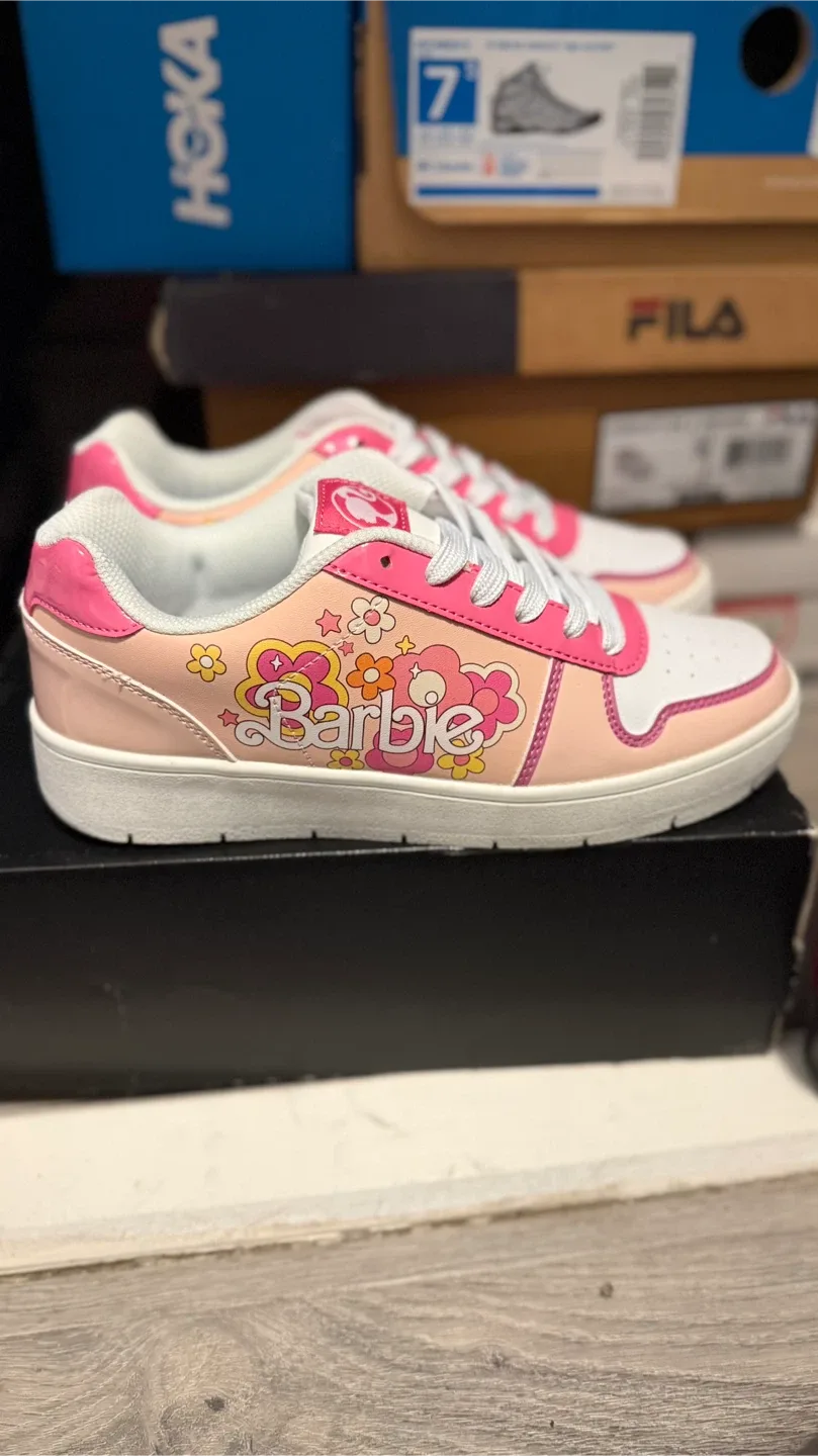 Barbie Pink & White Sneakers - Size 7 image indicator(2)