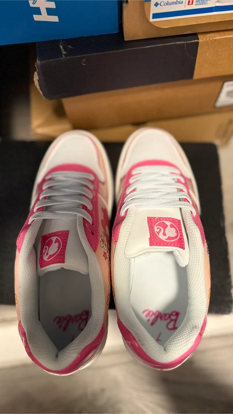 Barbie Pink & White Sneakers - Size 7 image indicator(3)