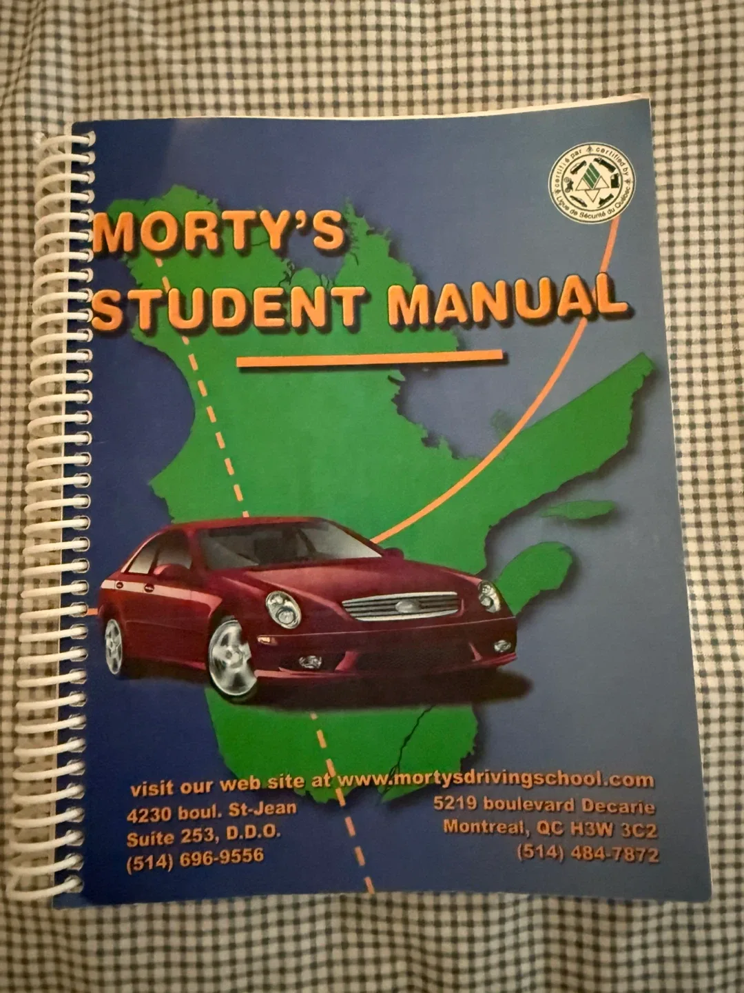 Quebec driving manual book - English 2010 thumbnail