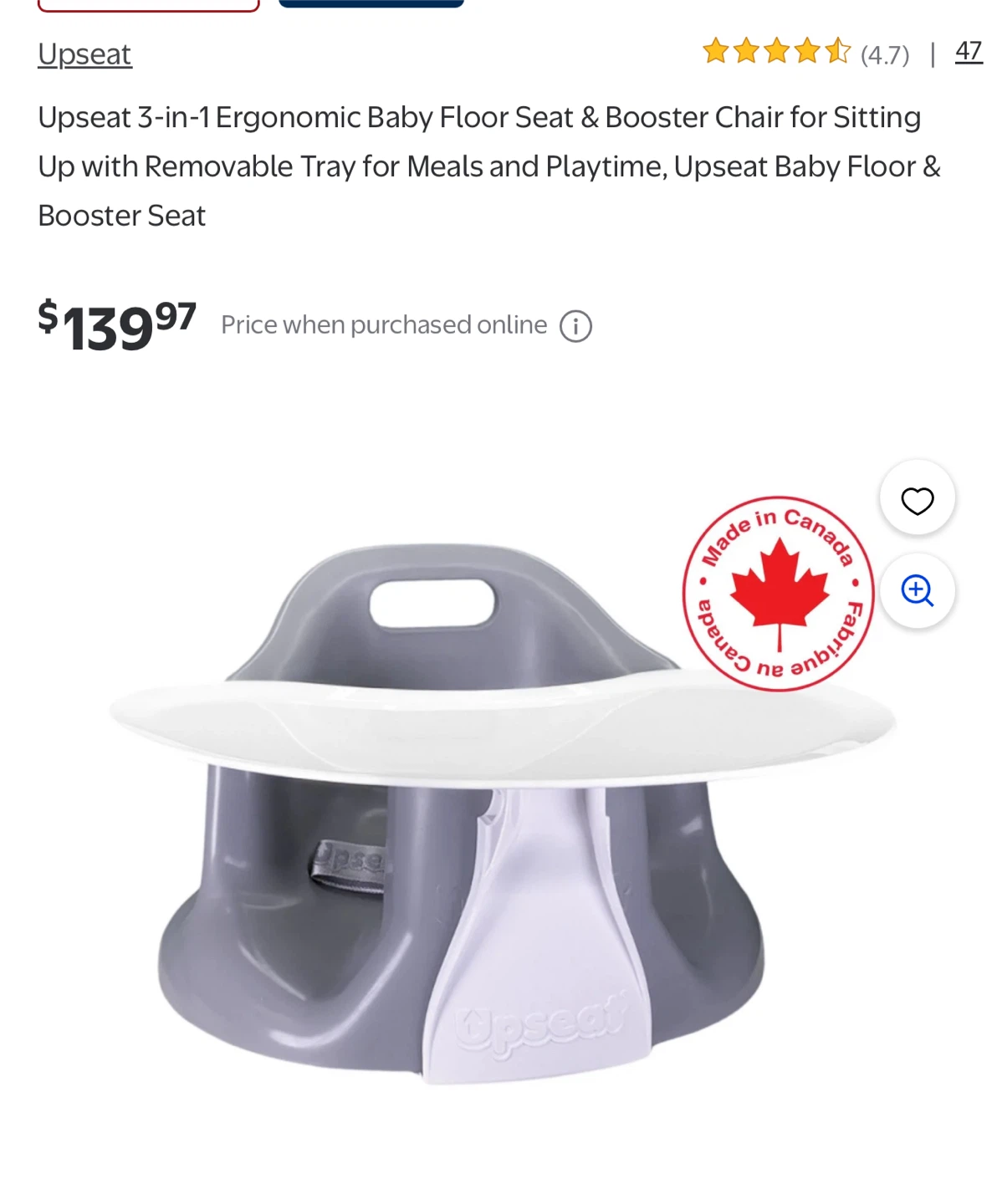 Upseat 3-in-1 Ergonomic Baby Floor Seat & Booster Chair - photo 5