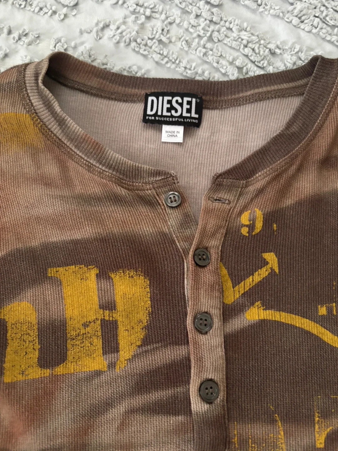 Diesel Long Sleeve Oversized Camo Shirt image indicator(3)