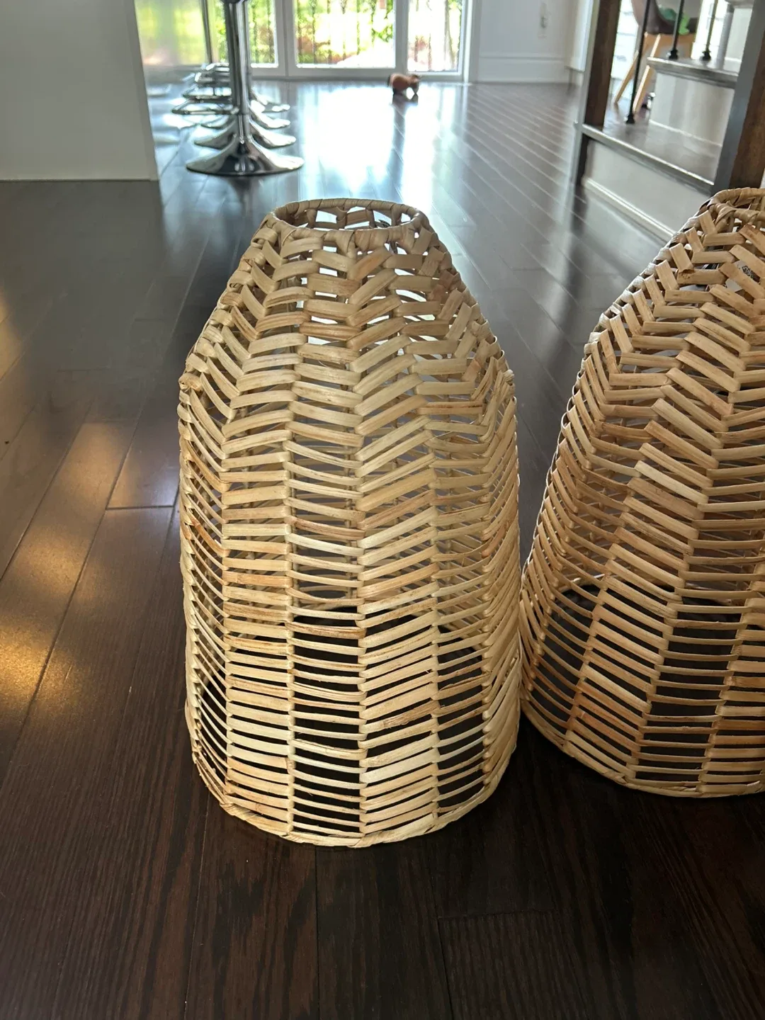 IKEA KAPPELAND Wicker Lamp Shade image indicator(3)