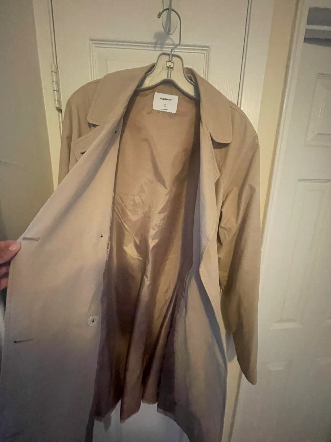 Old Navy Tan Trench Coat - Size M Tall - photo 2