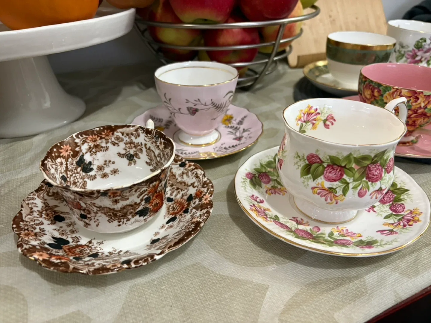 Vintage Teacups and Saucers image indicator(8)