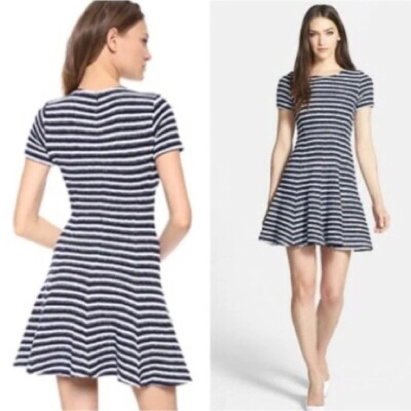 Theory Striped Knit Dress - Size 2 - photo 4