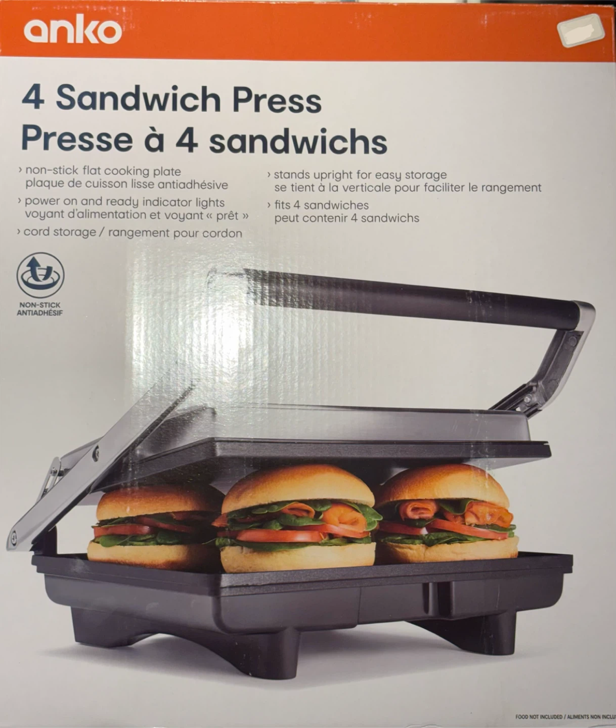 Anko 4 Sandwich Press