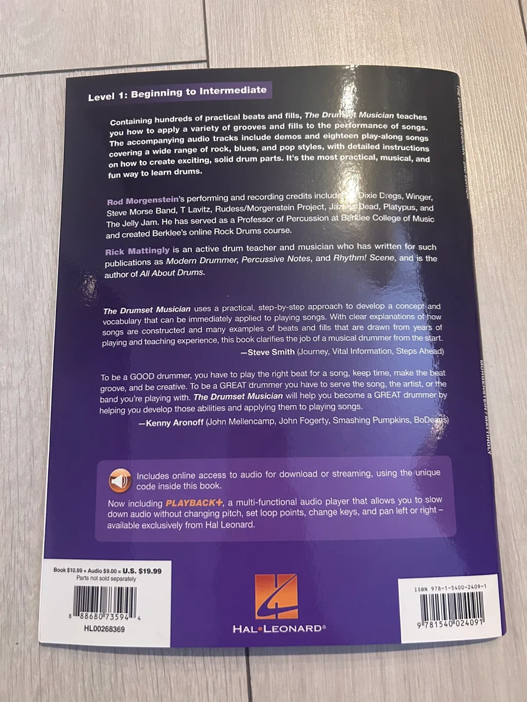 The drumset Musician Level 1 book image indicator(3)