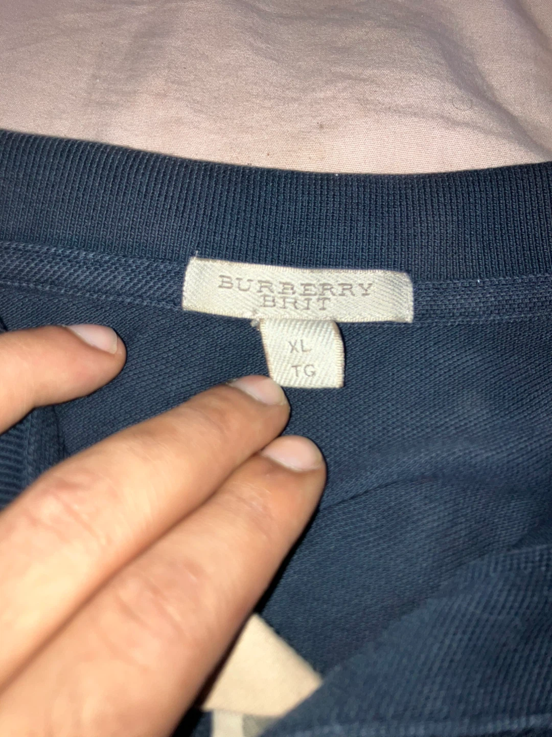 Burberry Brit Polo Shirt - XL - Navy Blue - photo 2
