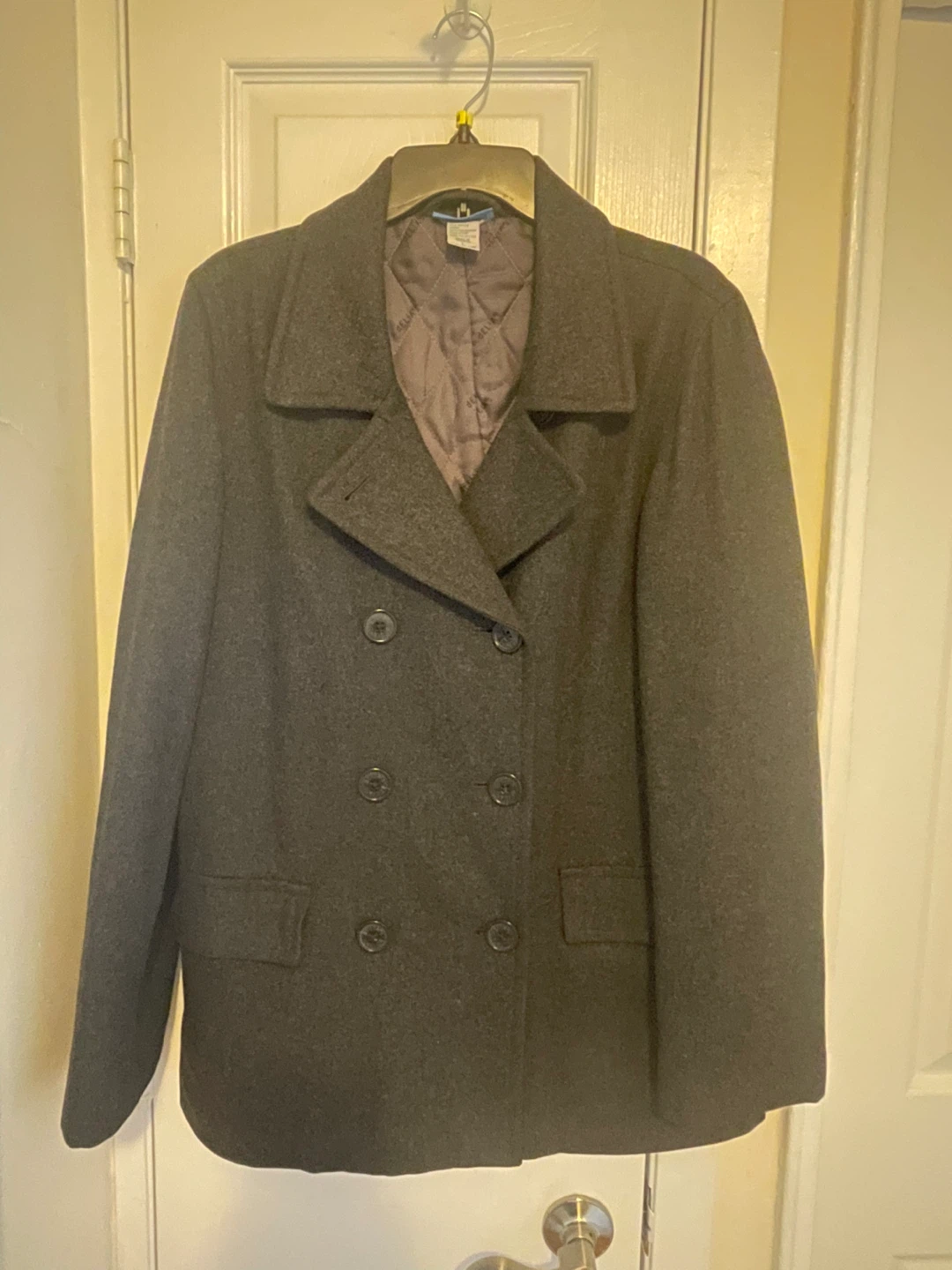 Wool Blend Coat - Size L