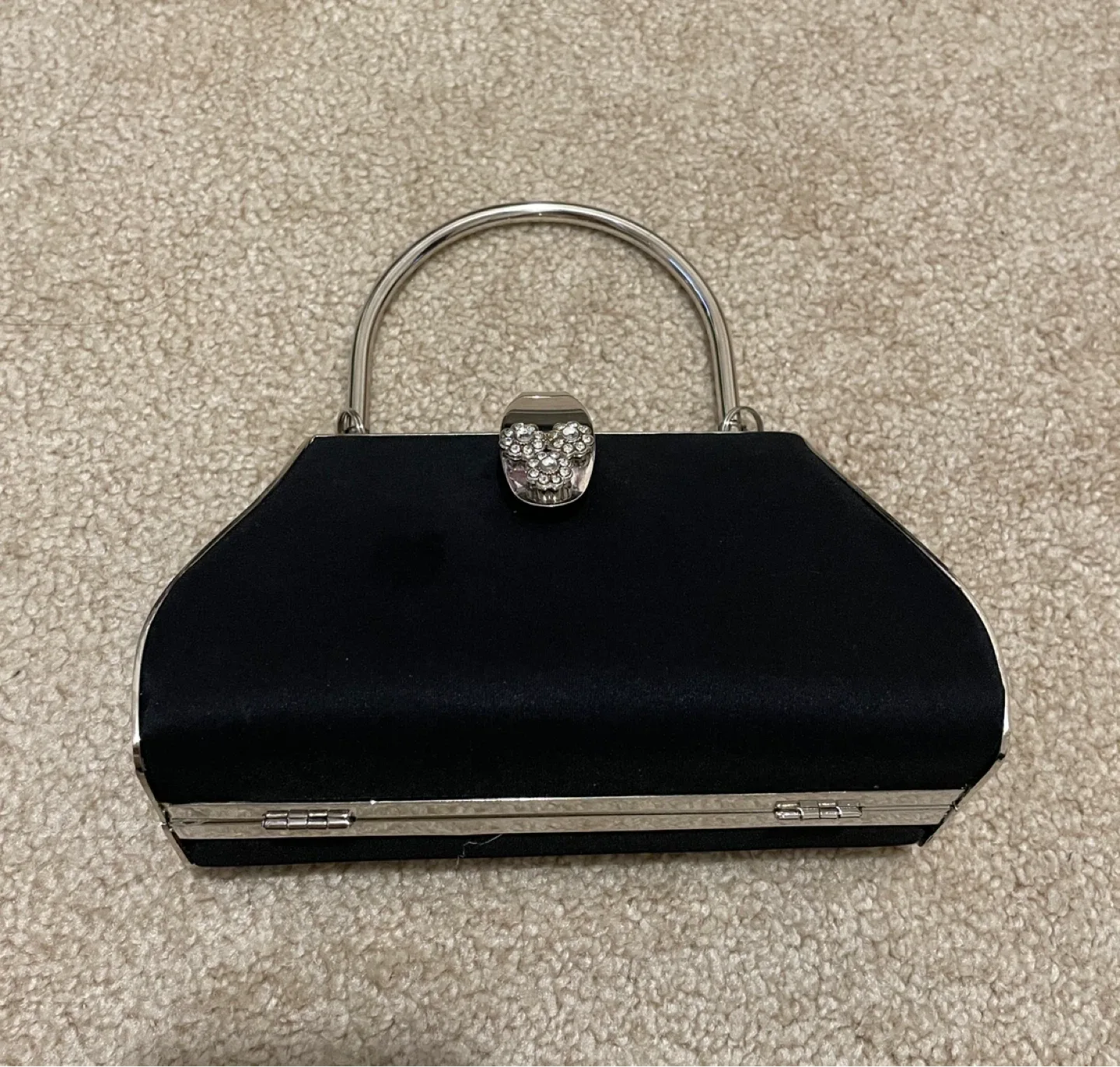 Black Satin Evening Bag thumbnail