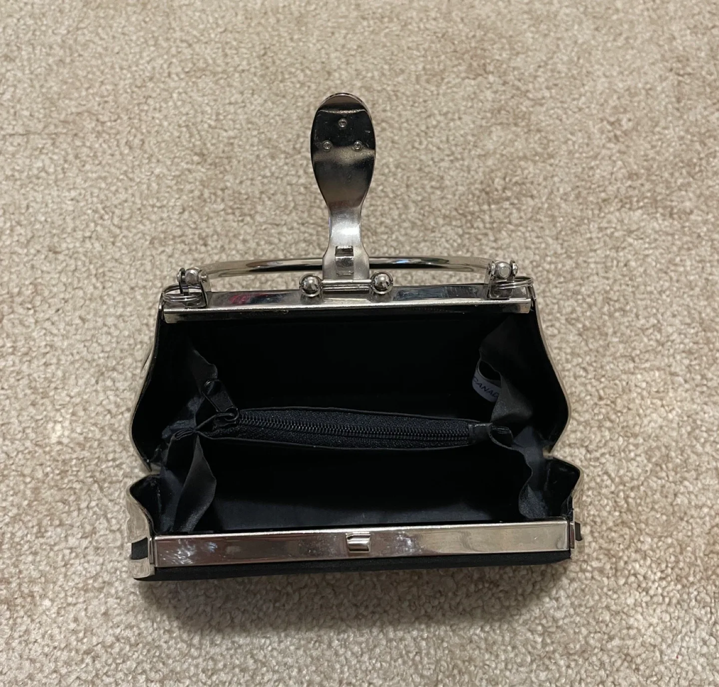 Black Satin Evening Bag image indicator(2)