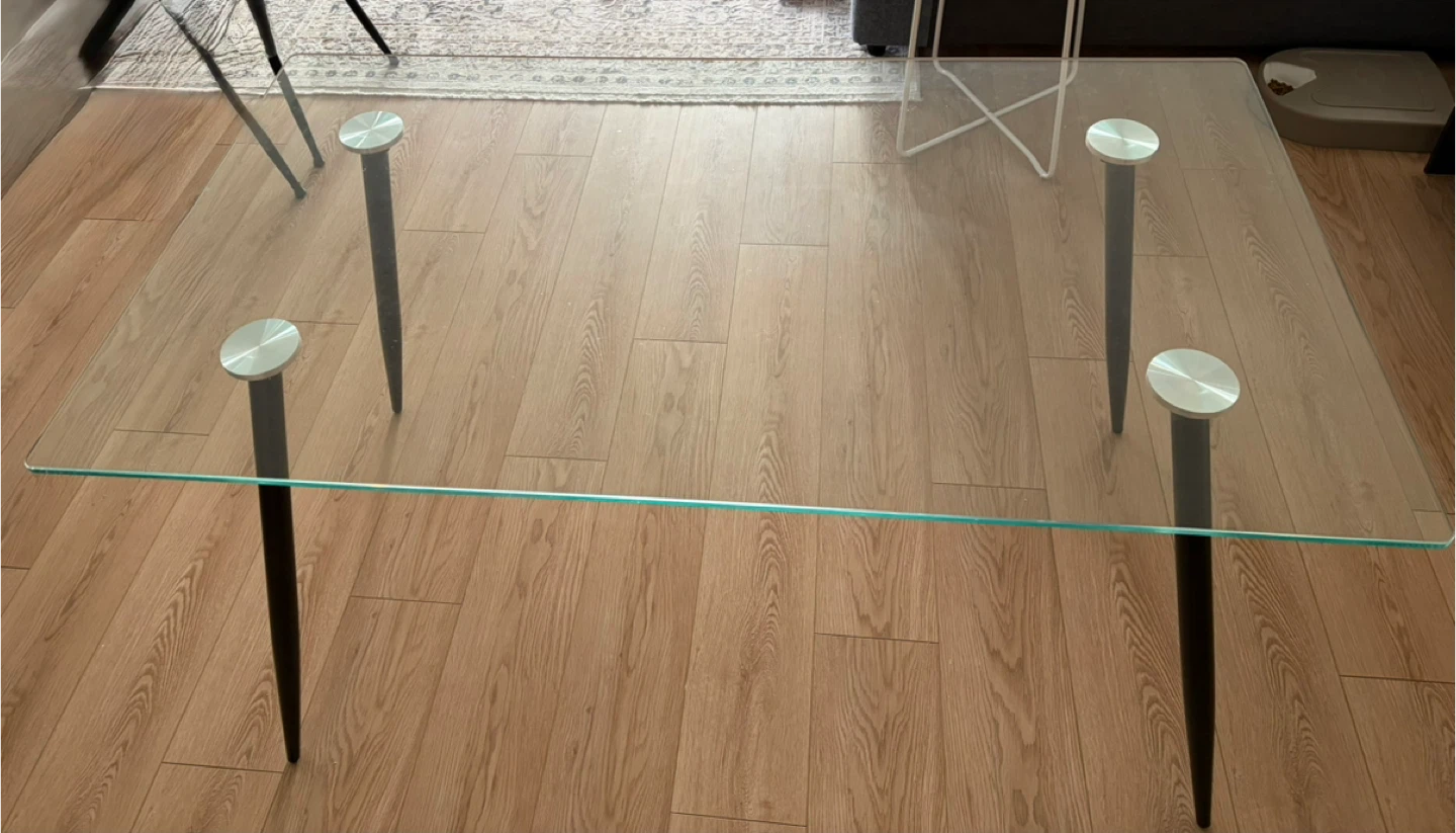 Glass Top Dining Table - photo 2