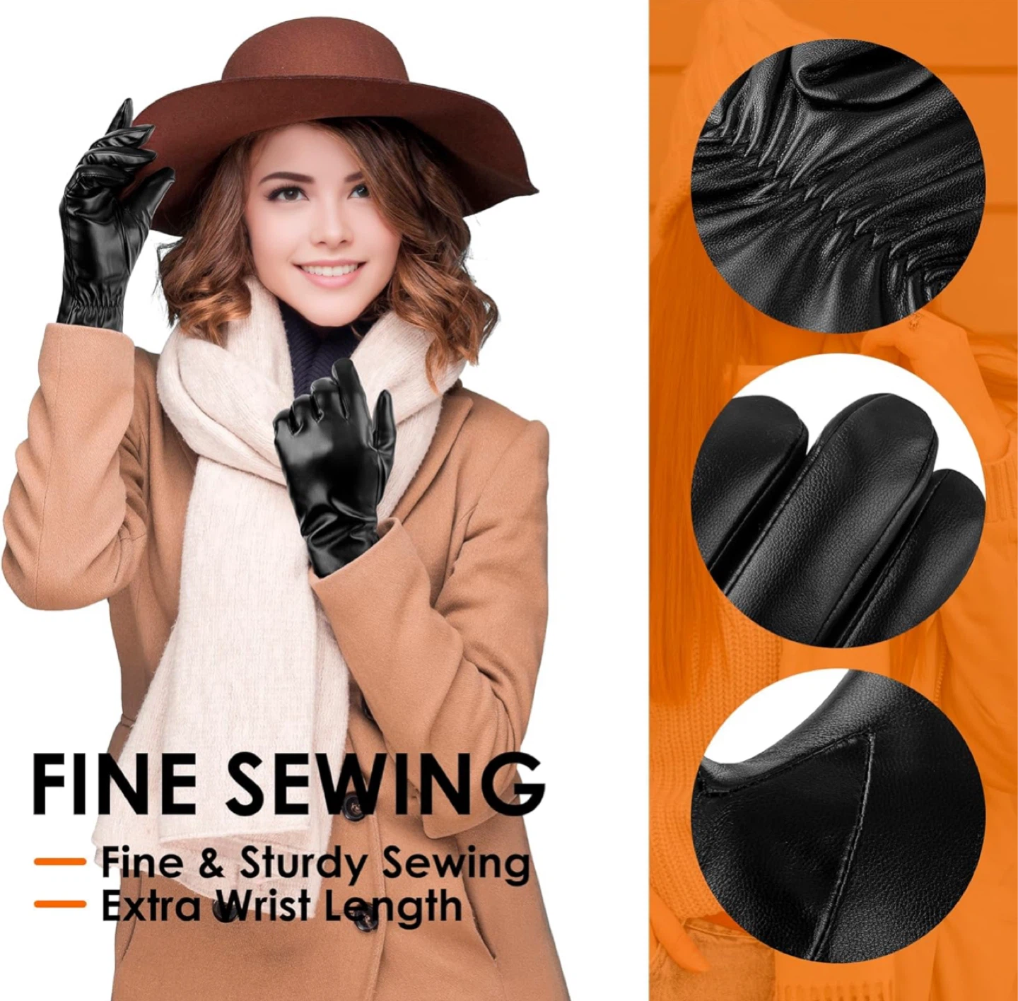 TOSWAKE Winter Warm Arm Gloves - Black/Khaki - M - photo 3