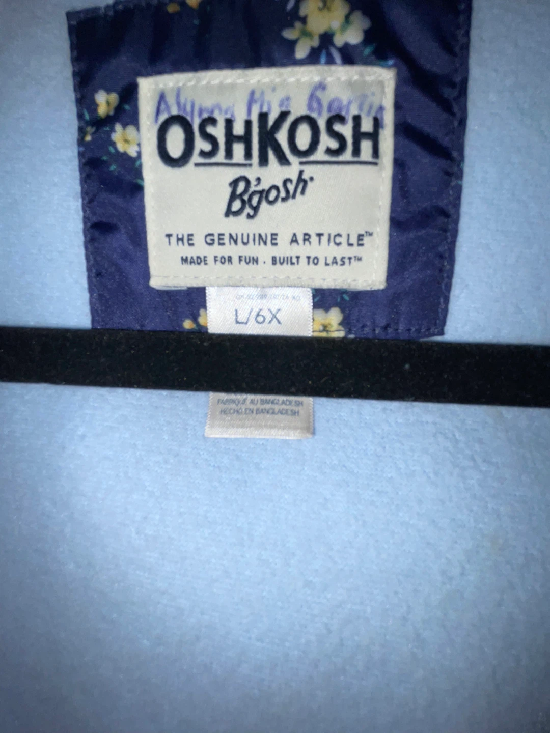 Oshkosh girls blue jacket. 6X - photo 3