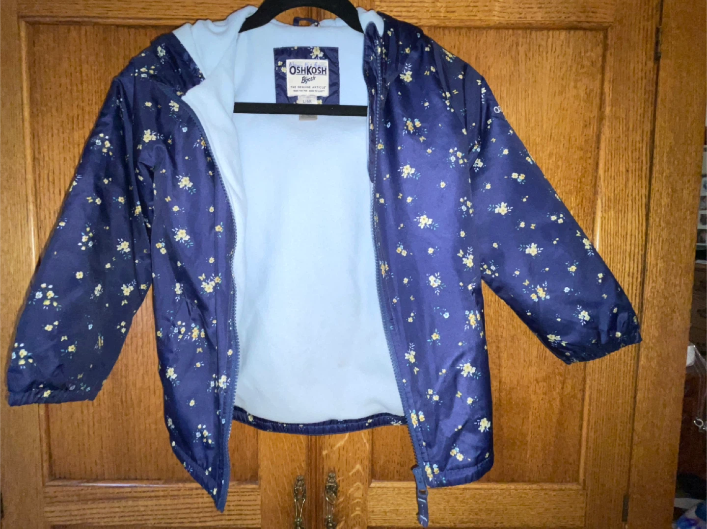 Oshkosh girls blue jacket. 6X