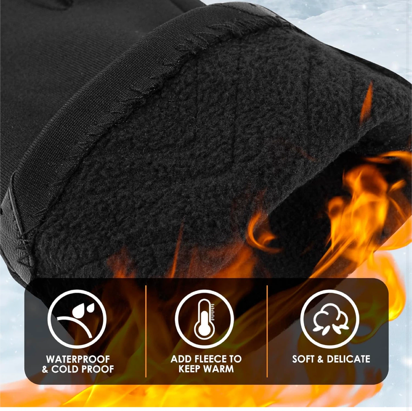 Soft Women Touch Screen Gloves - Black - photo 4