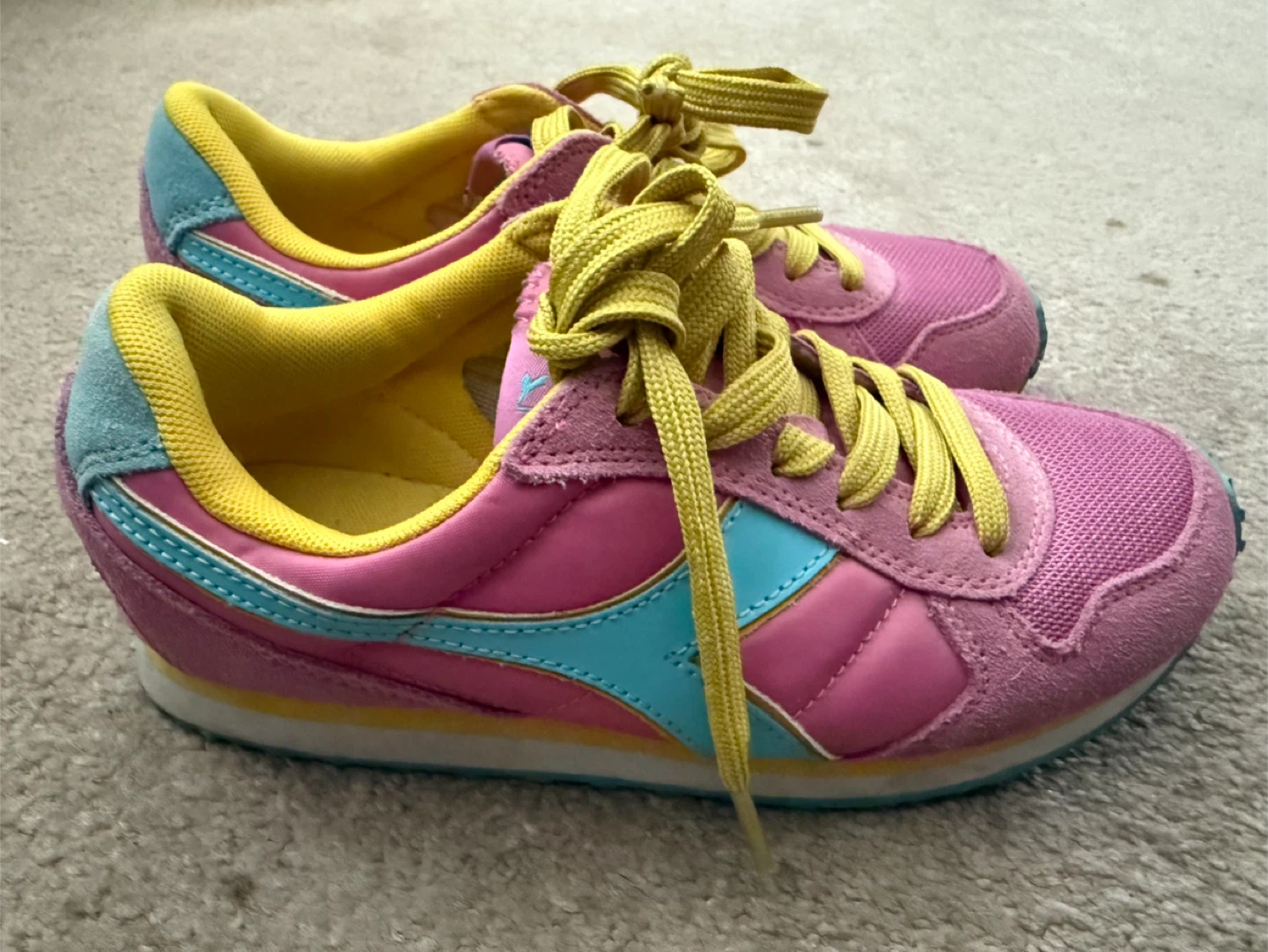 Diadora Pink/Blue Sneakers - Size 5 - photo 3