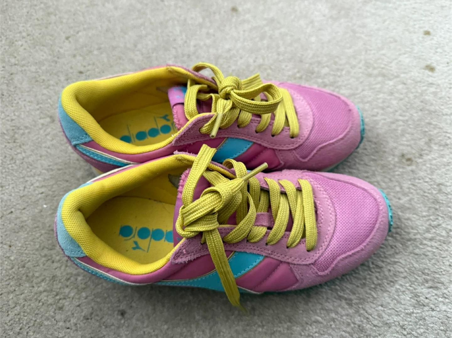 Diadora Pink/Blue Sneakers - Size 5 - photo 4
