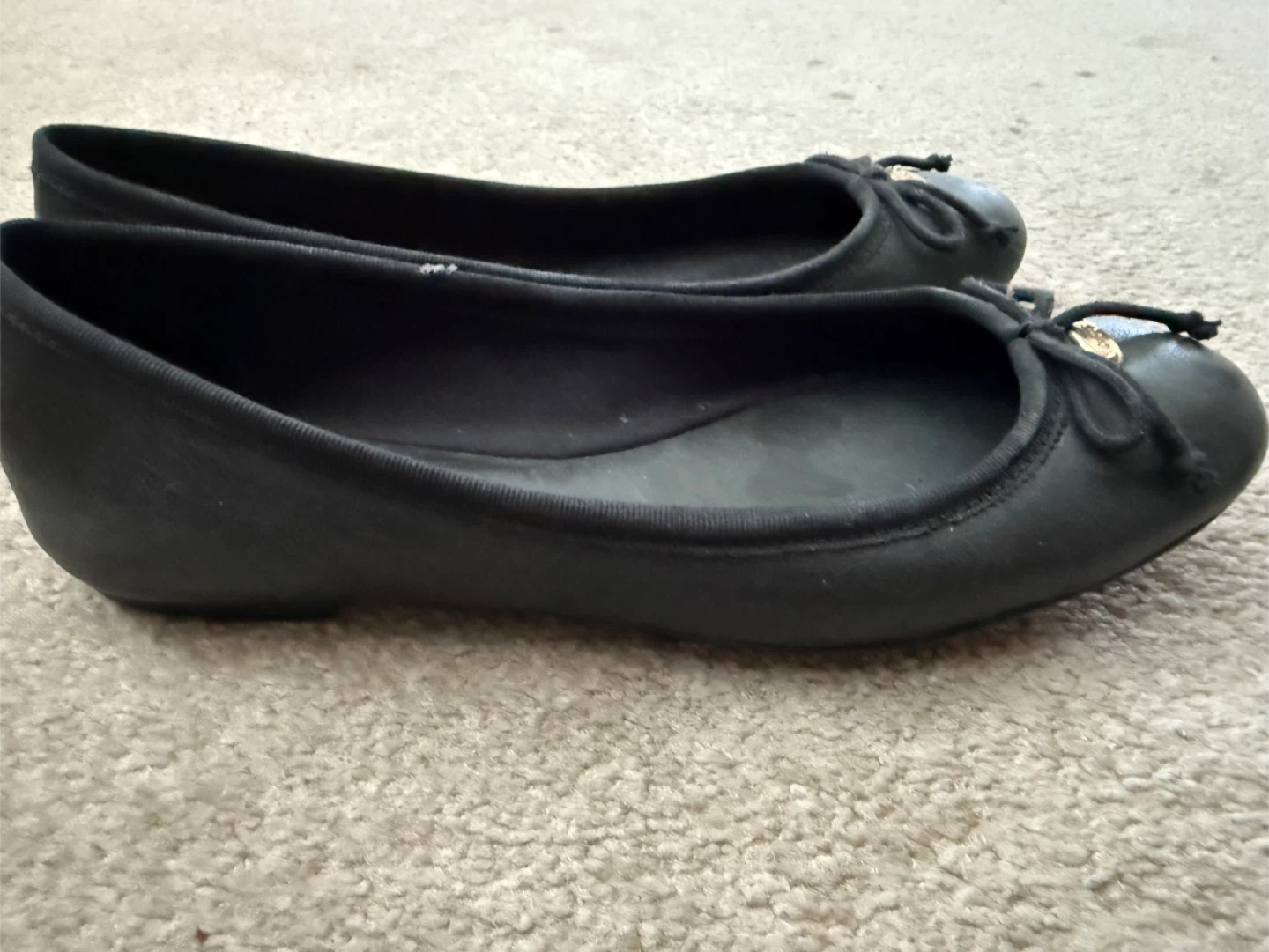 Coach Black Ballet leather Flats - Size 6 - photo 2