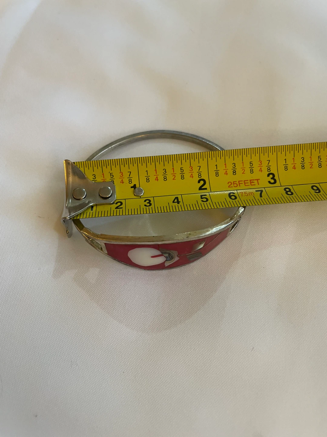 Red & Silver Bangle Bracelet - photo 3