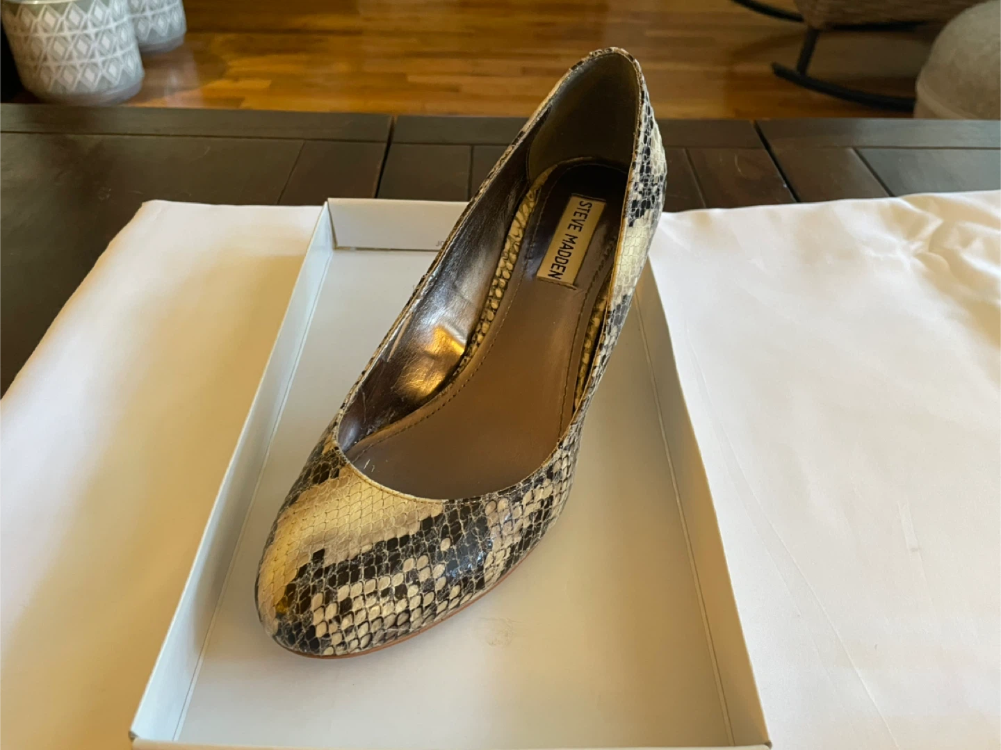 Steve Madden Snakeskin Heels - photo 4
