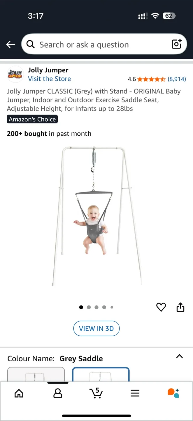 Jolly Jumper (Grey Saddle) – Like Brand New | Only Used 3 Times image indicator(2)