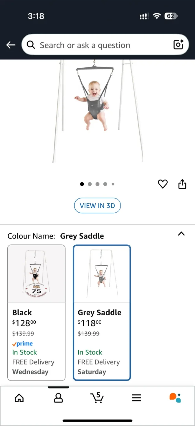 Jolly Jumper (Grey Saddle) – Like Brand New | Only Used 3 Times image indicator(4)