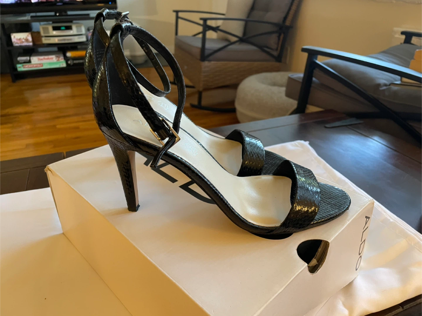 ALDO Ibenama Black Heels, Size 9 - photo 2