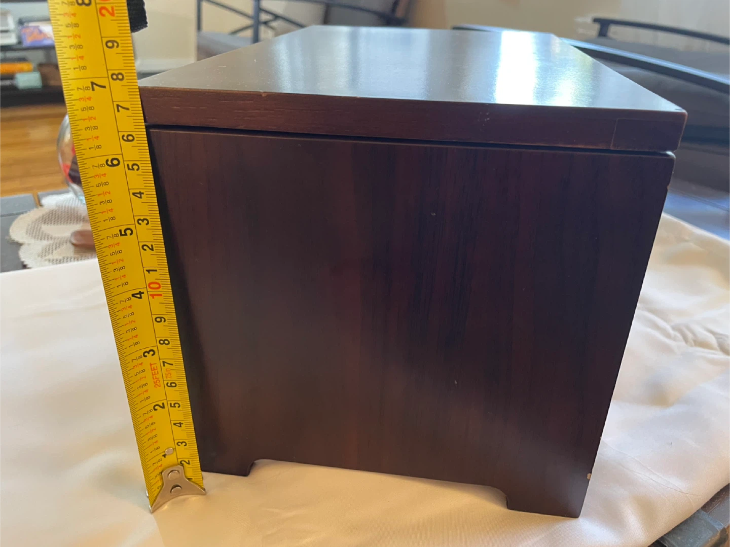Wooden Jewelry Box with Mirror - photo 4