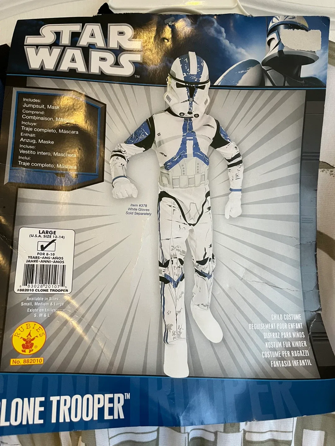 Star Wars Clone Trooper Kids Halloween Costume 🥕 thumbnail