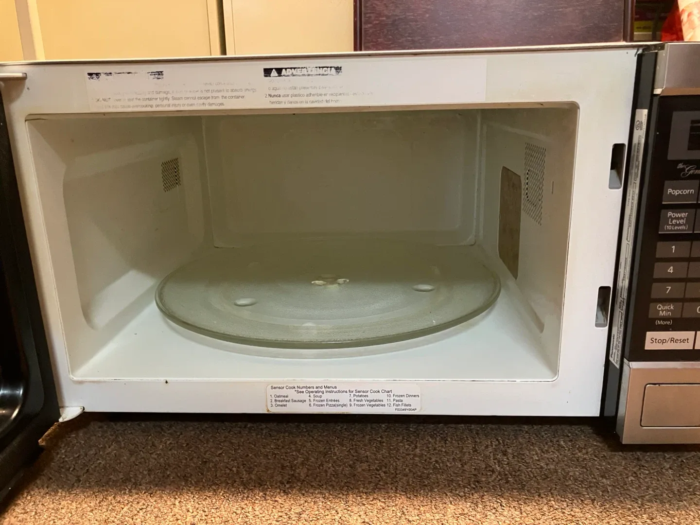 Panasonic Genius Sensor 1250W Microwave image indicator(3)