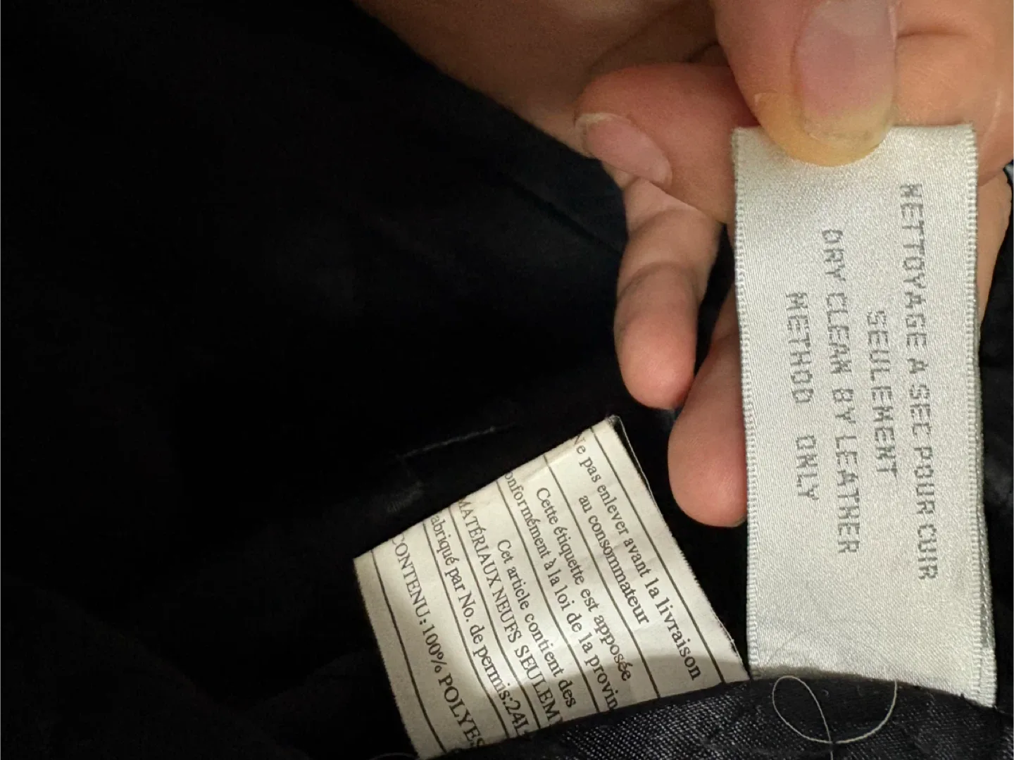 Fairweather Black Leather Coat - Size L image indicator(7)